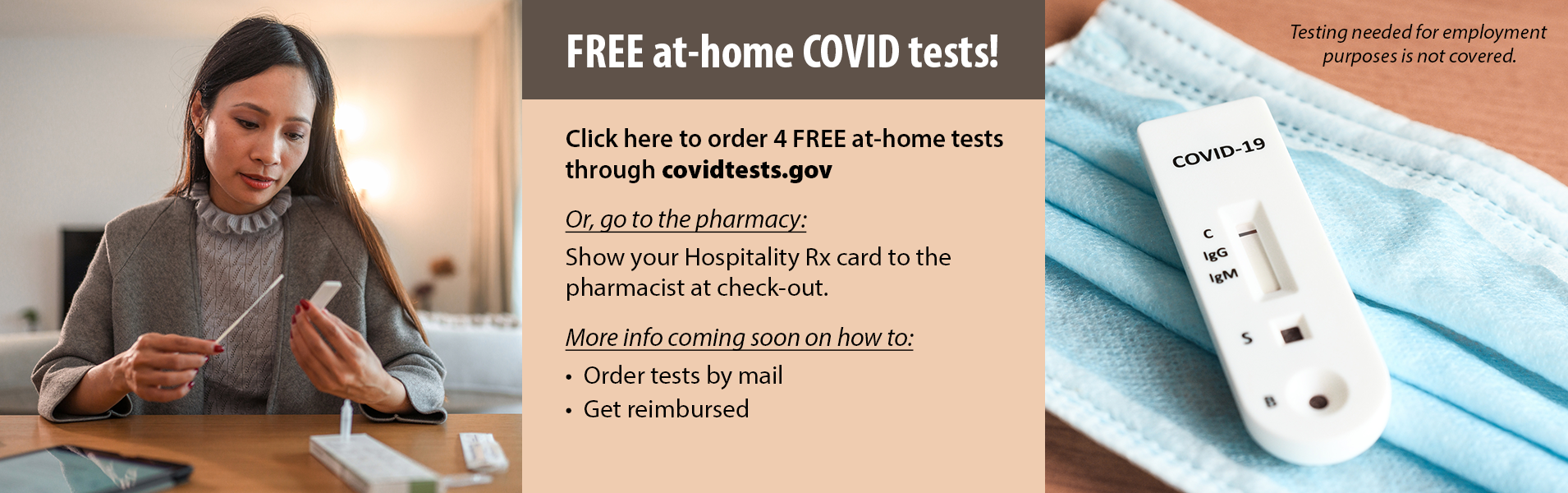 Free at-home COVID Tests