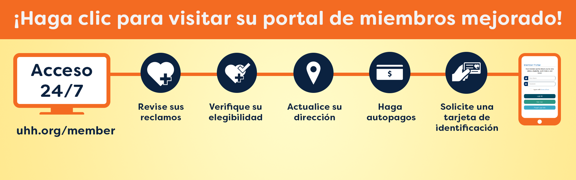 Haga clic para visitar su portal de miembros mejorado